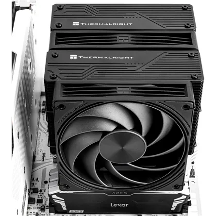 Thermalright Frost Tower 140 BLACK processzor hűtő fekete – 6. kép