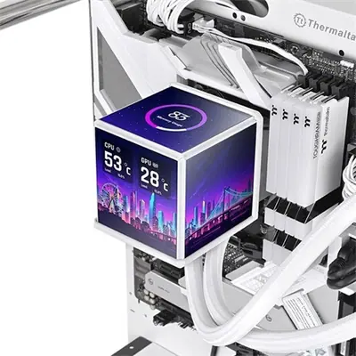 Thermaltake MINECUBE 360 Ultra ARGB Sync AIO Snow Edition processzor vízhűtő fehér – 2. kép