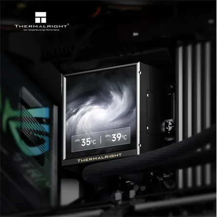 Thermalright PEERLESS VISION 360 UB ARGB processzor vízhűtő fekete – 4. kép