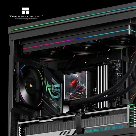 Thermalright PEERLESS VISION 360 UB ARGB processzor vízhűtő fekete – 7. kép