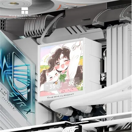 Thermalright PEERLESS VISION 360 UB ARGB processzor vízhűtő fehér – 4. kép