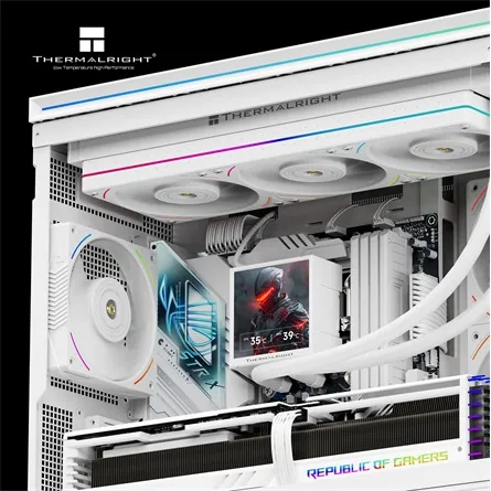Thermalright PEERLESS VISION 360 UB ARGB processzor vízhűtő fehér – 7. kép