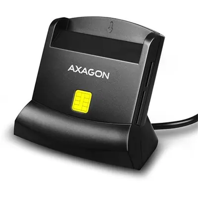 AXAGON CRE-SM2 USB Smart Card ID Card Reader & SD/microSD/SIM Card Reader