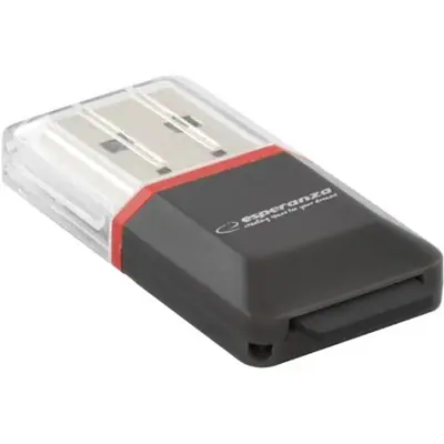 Esperanza EA134 MicroSD Card Reader Black – 2. kép