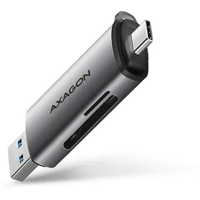 AXAGON CRE-SAC SUPERSPEED USB-C+USB-A Card Reader Black