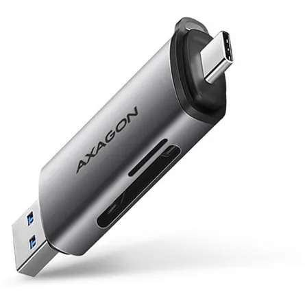 AXAGON CRE-SAC SUPERSPEED USB-C+USB-A Card Reader Black