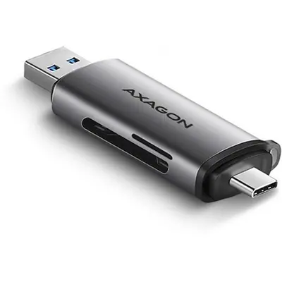 AXAGON CRE-SAC SUPERSPEED USB-C+USB-A Card Reader Black – 2. kép