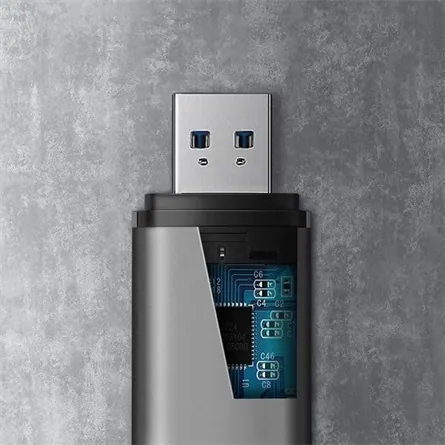 AXAGON CRE-SAC SUPERSPEED USB-C+USB-A Card Reader Black – 8. kép