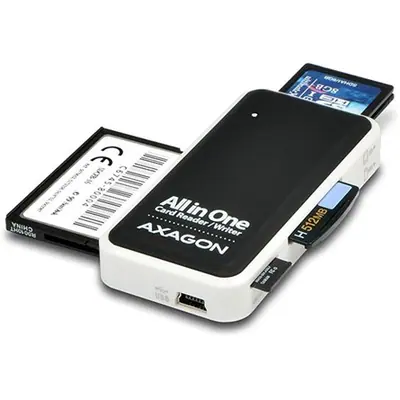 AXAGON CRE-X1 External 5-slot Card Reader Black/White – 2. kép