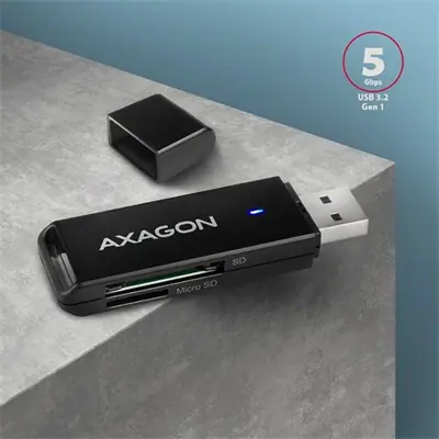 AXAGON CRE-S2N External Card Reader Black – 2. kép