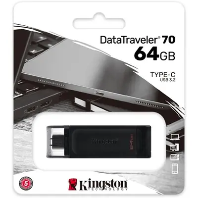 Kingston 64GB DataTraveler 70 Black
