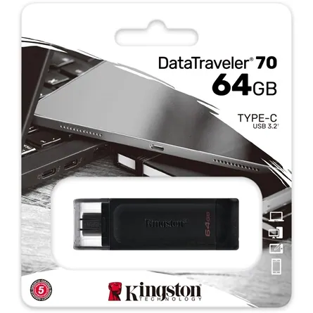Kingston 64GB DataTraveler 70 Black