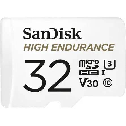 Sandisk 32GB microSDHC High Endurance Class 10 CL10 U3 V30 + adapterrel