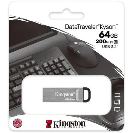 Kingston 64GB DT Kyson USB 3.2 Grey