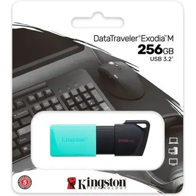 Kingston 256GB DataTraveler Exodia M USB3.2 Black/Teal