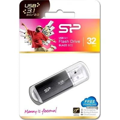USB Flash Ram   32GB Silicon Power Ultima U02 fekete