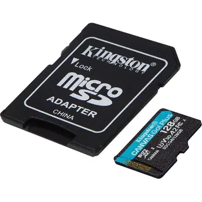 Kingston 128GB microSDXC Canvas Go Plus Gen4 Class 10 UHS-I U3 + adaper – 2. kép