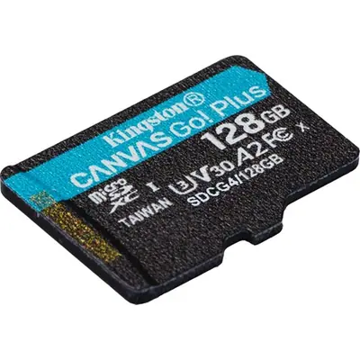 Kingston 128GB microSDXC Canvas Go Plus Gen4 Class 10 UHS-I U3 adaper nélkül – 2. kép