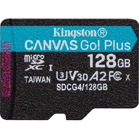 Kingston 128GB microSDXC Canvas Go Plus Gen4 Class 10 UHS-I U3 adaper nélkül – 3. kép