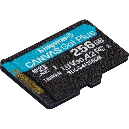 Kingston 256GB microSDXC Canvas Go Plus Gen4 Class 10 UHS-I U3 + adaper – 4. kép