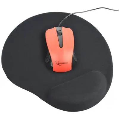 Gembird MP-GEL-BLACK zselés csuklótámaszos Egérpad Black
