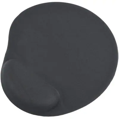 Gembird MP-GEL-BLACK zselés csuklótámaszos Egérpad Black – 2. kép
