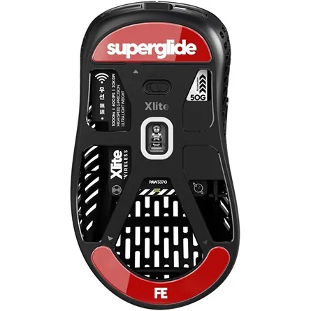 Superglide Glass Skates egértalp - Pulsar Xlite Wireless piros – 4. kép