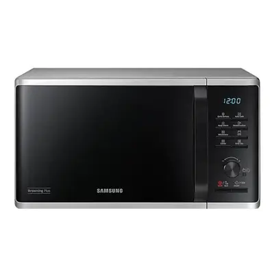 SAMSUNG MG23K3515AS/EO Grill mikrohullámú sütő Browning Plus funkcióval, 23L, 800W/1100W, Ezüst