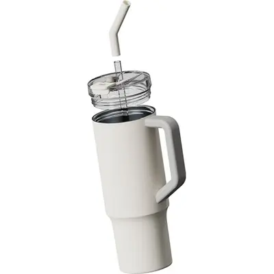 Xiaomi Straw Mug szívószálas thermo bögre 1L fehér BHR9540GL – 2. kép