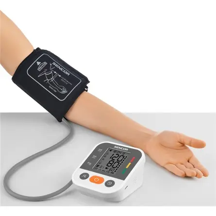 SENCOR SBP 1100WH Digitális vérnyomásmérő, Fehér – 6. kép