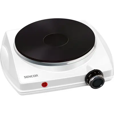 SENCOR SCP 1503WH-EUE4 Elektromos főzőlap, 18cm, 1500W, Fehér