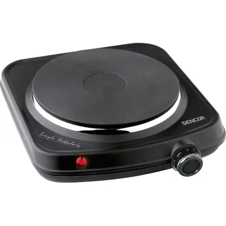 SENCOR SCP 1504BK-EUE4 Elektromos főzőlap, 18cm, 1500W, Fekete