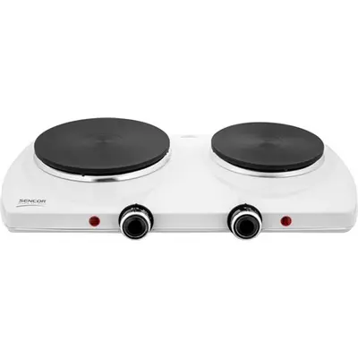 SENCOR SCP 2253WH-EUE4 Elektromos dupla főzőlap, 18cm/15cm, 2500W, Fehér – 2. kép