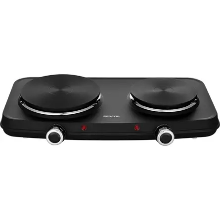 SENCOR SCP 2254BK-EUE4 Elektromos dupla főzőlap, 18cm/15cm, 2500W, Fekete – 2. kép