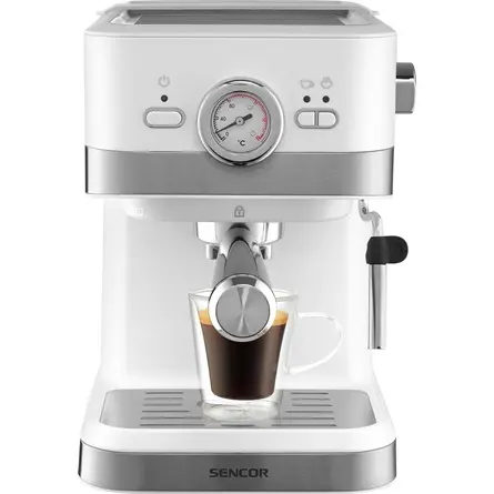 SENCOR SES 1720WH Karos presszó kávéfőző, víztartály:1,5L, 1050W, Fehér – 3. kép