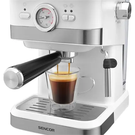 SENCOR SES 1720WH Karos presszó kávéfőző, víztartály:1,5L, 1050W, Fehér – 7. kép