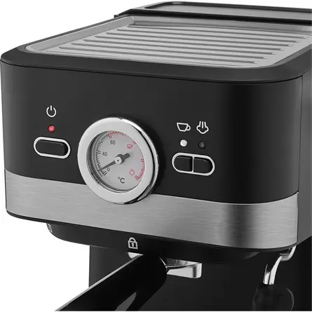 SENCOR SES 1721BK Eszpresszó karos kávéfőző, 20bar, víztartály: 1,5L, 1050W, Fekete – 5. kép