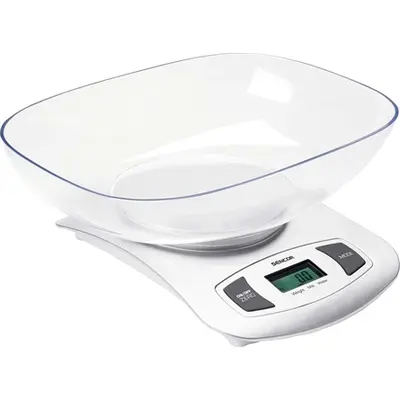 SENCOR SKS 4001WH Tálas konyhai mérleg 5kg-ig, Fehér