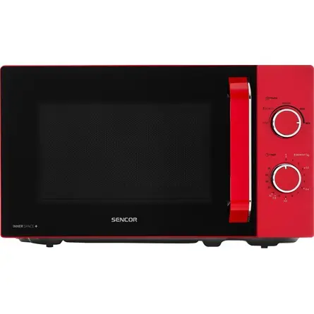 SENCOR SMW 1920RD Mikrohullámú sütő, 5 fokozta, 20L, 700W, Piros