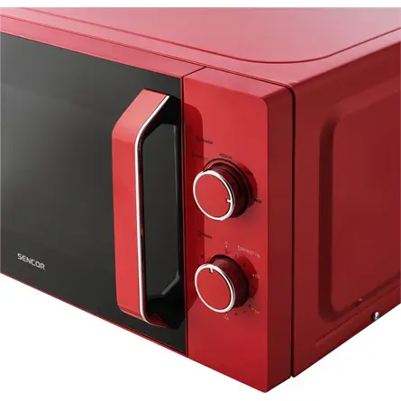 SENCOR SMW 1920RD Mikrohullámú sütő, 5 fokozta, 20L, 700W, Piros – 3. kép