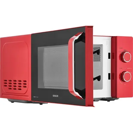 SENCOR SMW 1920RD Mikrohullámú sütő, 5 fokozta, 20L, 700W, Piros – 4. kép