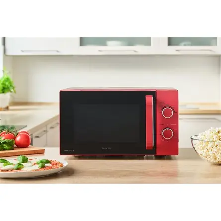 SENCOR SMW 1920RD Mikrohullámú sütő, 5 fokozta, 20L, 700W, Piros – 6. kép