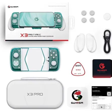 GameSir X3 Pro USB-C gamepad játékvezérlő kék-fehér – 6. kép