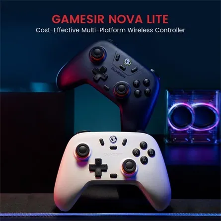GameSir Nova Lite Multiplatform Bluetooth / USB / vezeték nélküli gamepad fehér – 2. kép