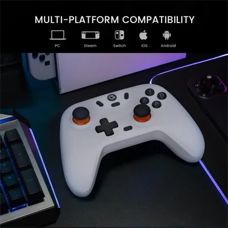 GameSir Nova Lite Multiplatform Bluetooth / USB / vezeték nélküli gamepad fehér – 3. kép