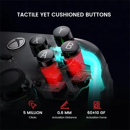 GameSir Kaleid Xbox USB-C gamepad játékvezérlő fekete – 4. kép