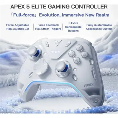 Flydigi Apex 5 Bluetooth / USB / vezeték nélküli gamepad játékvezérlő szürke – 2. kép