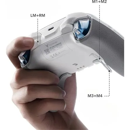 Flydigi Apex 5 Bluetooth / USB / vezeték nélküli gamepad játékvezérlő szürke – 6. kép
