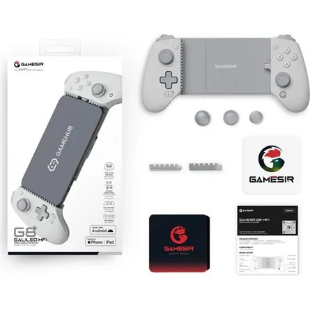 GameSir G8 Plus MFi USB-C gamepad játékvezérlő fehér (Apple Certified) – 8. kép