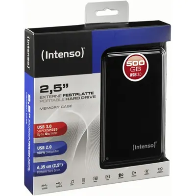 Intenso 500GB 2,5" USB3.2 Memory Case Black – 2. kép